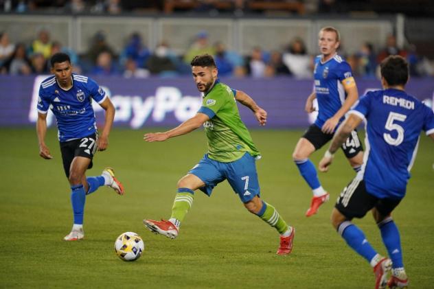 Seattle Sounders FC midfielder Cristian Roldan