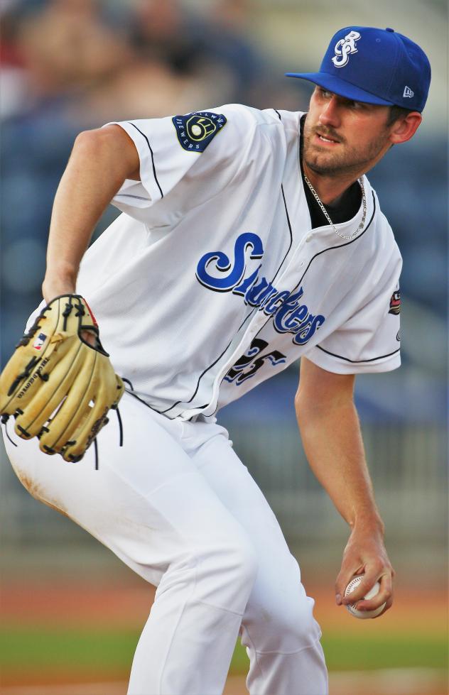 Biloxi Shuckers pitcher Ethan Small