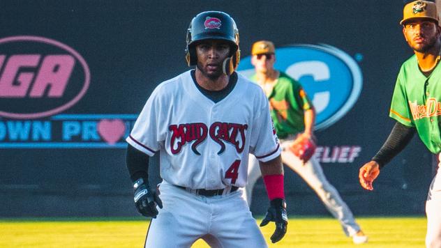 Felix Valerio with the Carolina Mudcats