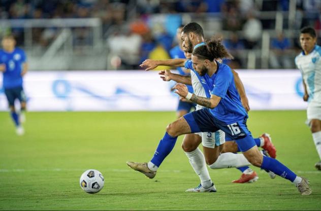 Rio Grande Valley FC forward Christian Sorto with El Salvador