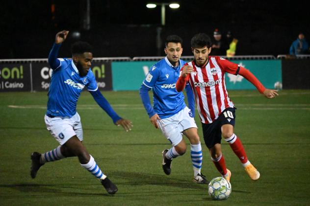 Atlético Ottawa midfielder Alberto Soto vs. FC Edmonton