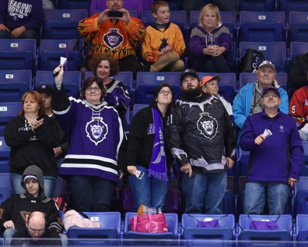 Reading Royals fans enjoy the action