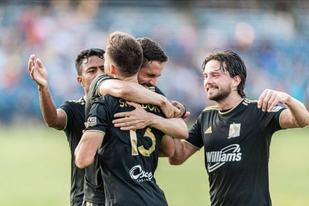 FC Tulsa celebrates a goal