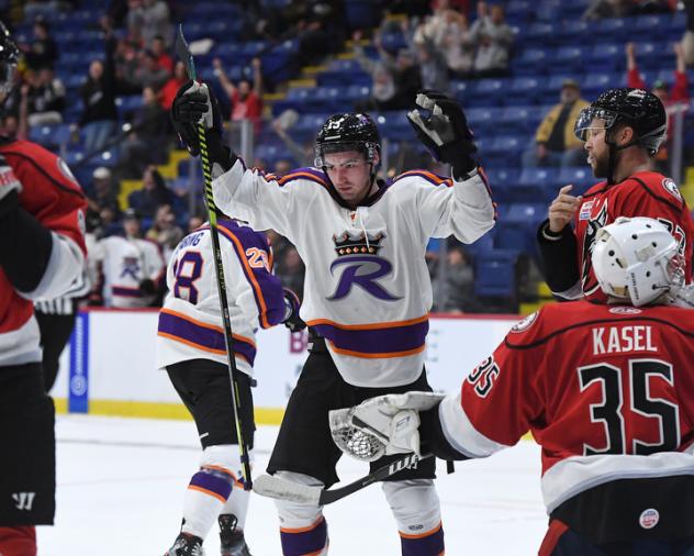 Reading Royals react after a goal