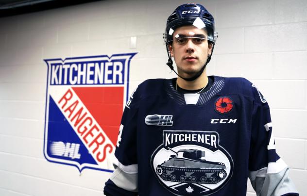 Kitchener Rangers 2021-22 Remembrance Day jersey