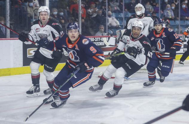 Vancouver Giants battle the Kamloops Blazers