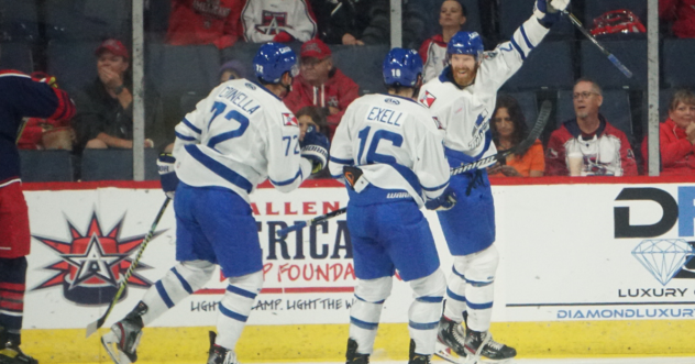 Wichita Thunder celebrate a goal