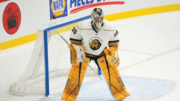 Newfoundland Growlers goaltender Keith Petruzzelli