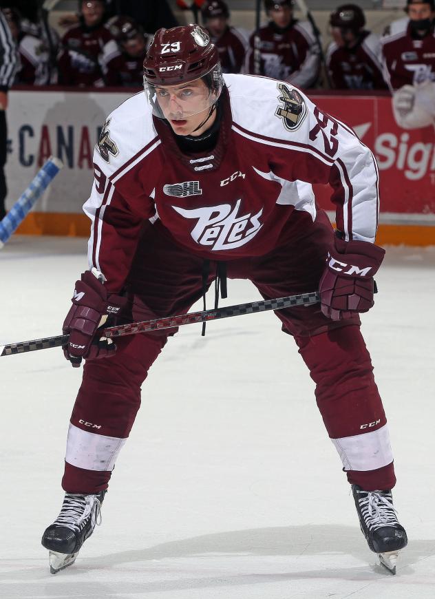 Sam Alfano of the Peterborough Petes