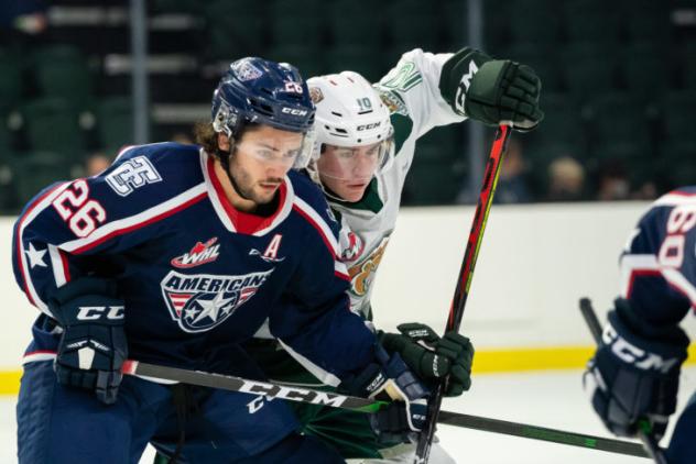Landon Roberts with the Tri-City Americans