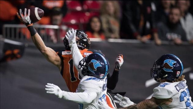 Toronto Argonauts battle the B.C. Lions