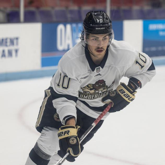 Muskegon Lumberjacks defenseman Jacob Guevin