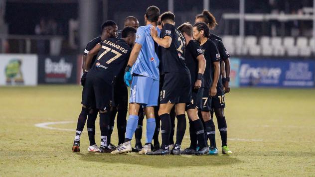 Birmingham Legion FC huddle