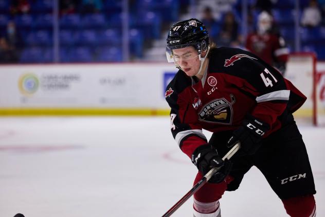 Vancouver Giants defenceman Mazden Leslie