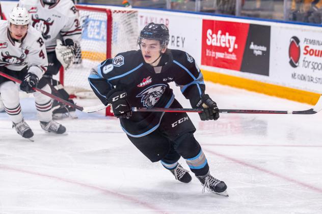 Winnipeg ICE forward Zach Benson