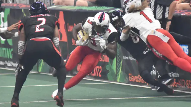 Jacksonville Sharks wide receiver Damien McGhee vs. the Orlando Predators