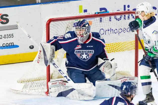 Goaltender Talyn Boyko with the Tri-City Americans