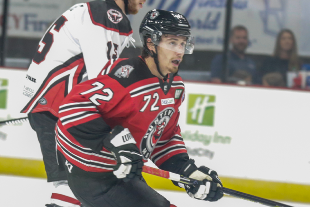 Defenseman Dalton Skelly with the Huntsville Havoc