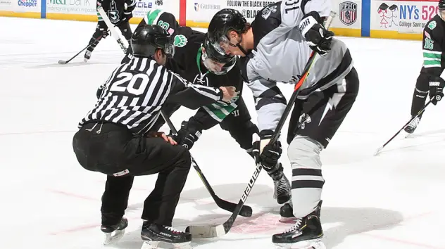 Binghamton Black Bears face off with the Delaware Thunder