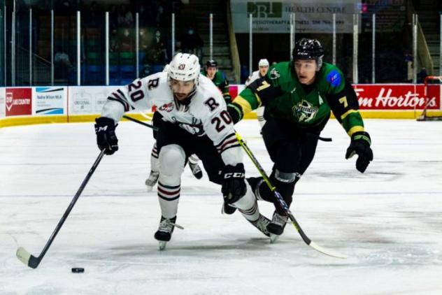 Red Deer Rebels left wing Arshdeep Bains vs. the Prince Albert Raiders