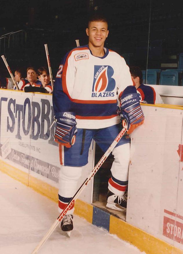 Jarome Iginla with the Kamloops Blazers