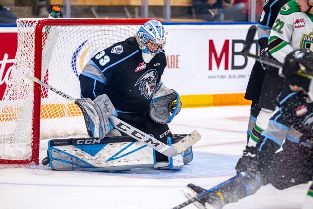 Winnipeg ICE goaltender Gage Alexander