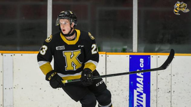 Ethan Ritchie with the Kingston Frontenacs