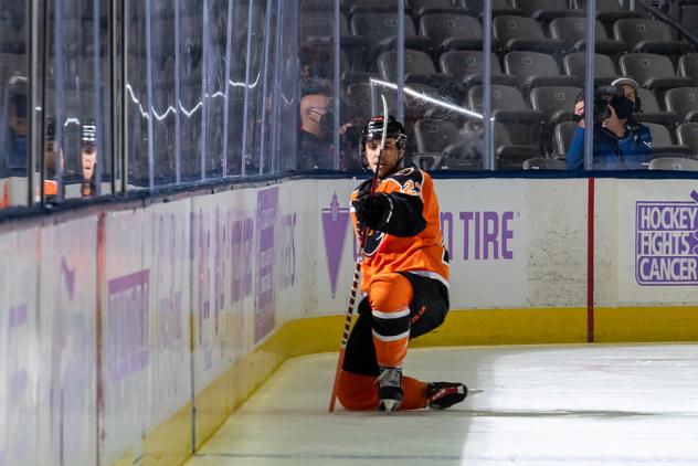 Lehigh Valley Phantoms celebrate a goal
