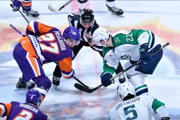 Maine Mariners face off with the Orlando Solar Bears