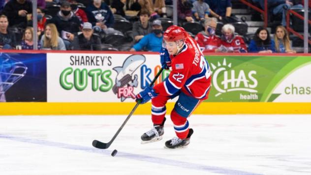 Spokane Chiefs forward Luke Toporowski