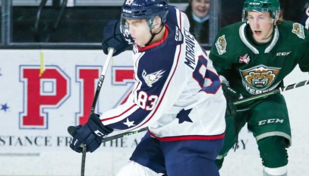 Tri-City Americans center Petr Moravec vs. the Everett Silvertips