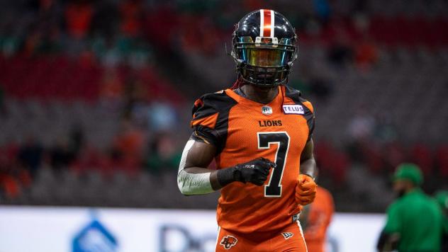 B.C. Lions wide receiver Lucky Whitehead