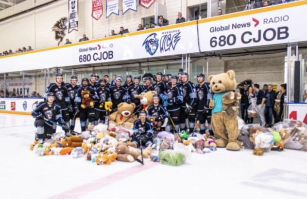 Winnipeg ICE Teddy Bear Toss