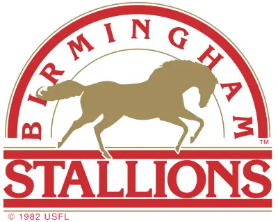 Original Birmingham Stallions logo (1983-85)