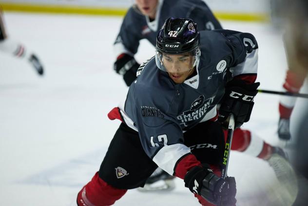 Vancouver Giants forward Justin Sourdif