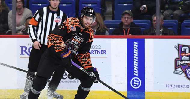 Forward Brendan van Riemsdyk with the Reading Royals