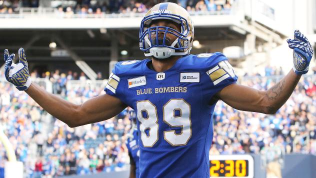 Winnipeg Blue Bombers wide receiver Kenny Lawler