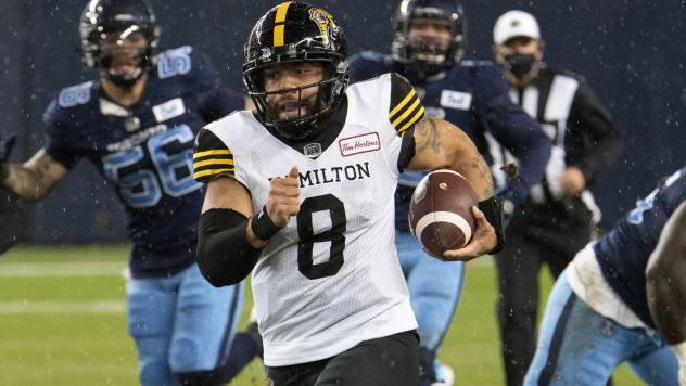 Hamilton Tiger-Cats quarterback Jeremiah Masoli