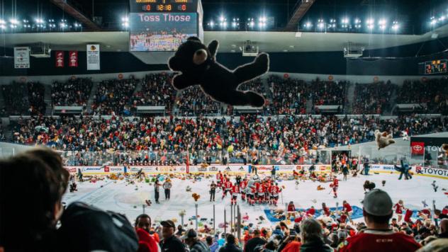 Portland Winterhawks Teddy Bear Toss