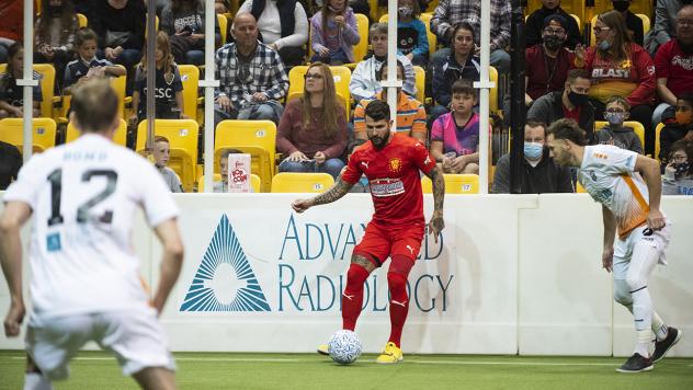 Lucas Roque of the Baltimore Blast vs. the Florida Tropics