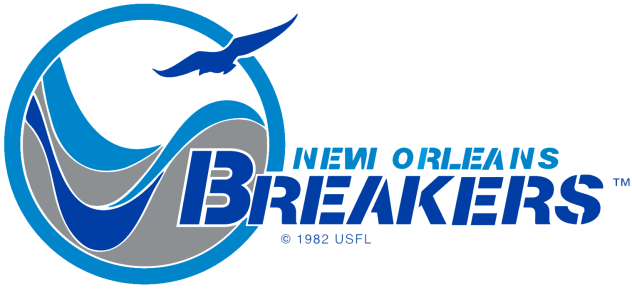 Original New Orleans Breakers logo