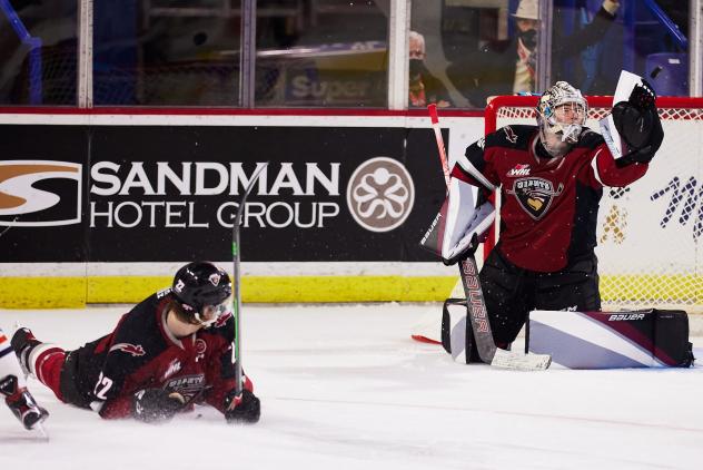 Vancouver Giants goaltender Jesper Vikman