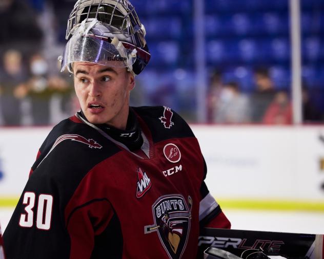 Vancouver Giants goaltender Jesper Vikman
