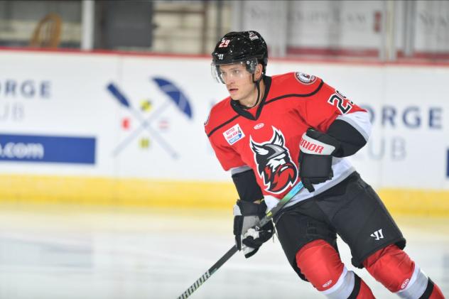 Forward Robbie Payne with the Adirondack Thunder