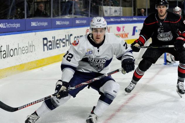 Forward Drew Callin with the Worcester Railers