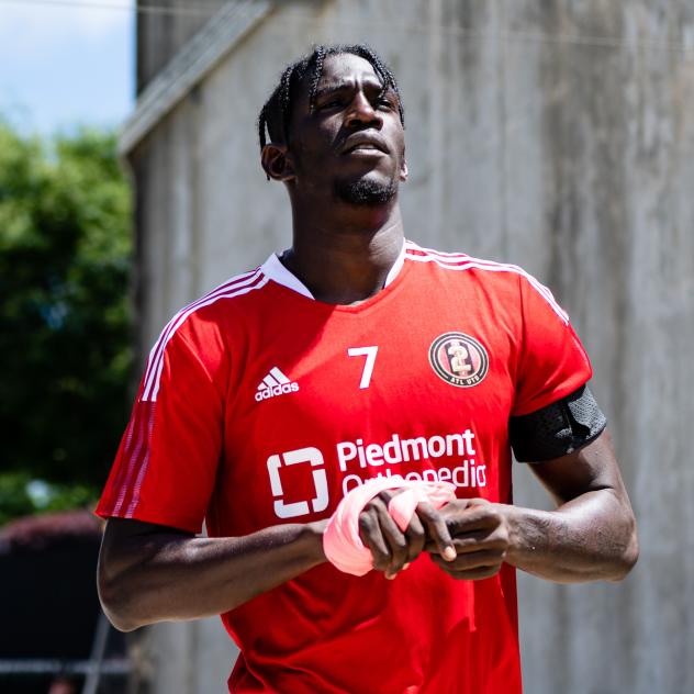 Forward Macky Diop with Atlanta United 2