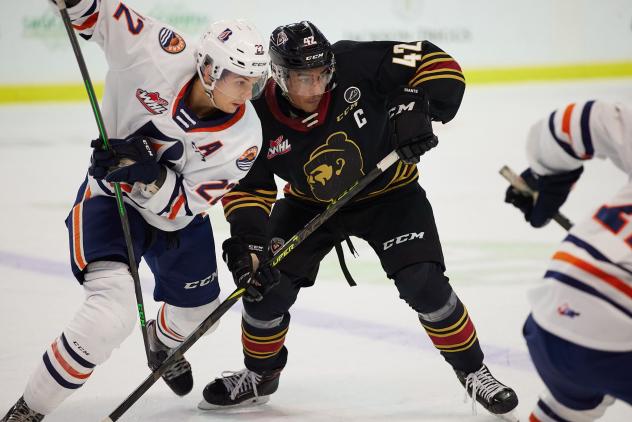 Vancouver Giants forward Justin Sourdif