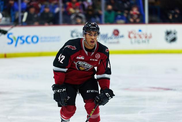 Vancouver Giants forward Justin Sourdif