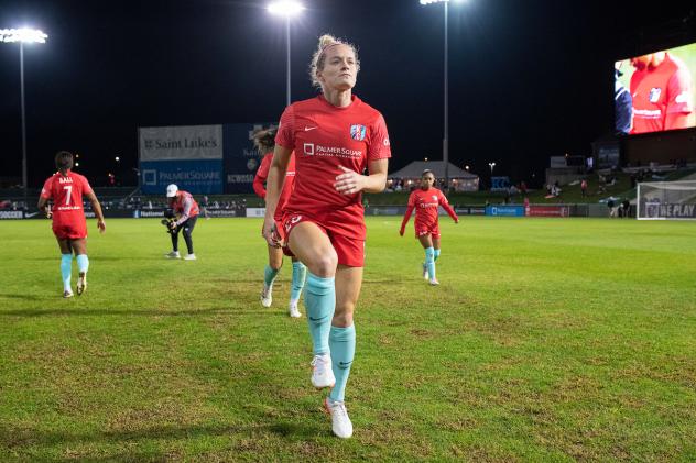 Kansas City Current forward Kristen Hamilton
