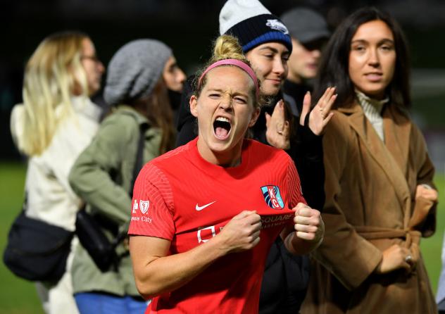 Kansas City Current forward Kristen Hamilton